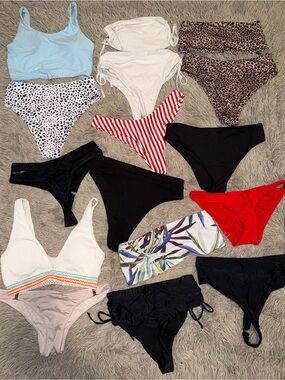 36 Pieces! Women’s Bikini Bottoms & Tops - Smalls and Mediums (2 large Tops)
